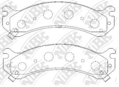 Комплект тормозных колодок NiBK PN0409
