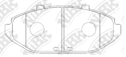 Комплект тормозных колодок NiBK PN0411