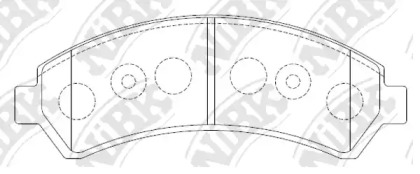 Комплект тормозных колодок NiBK PN0413