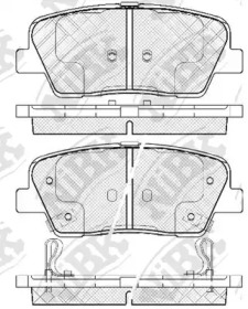 Комплект тормозных колодок NiBK PN0415