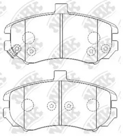 Комплект тормозных колодок NiBK PN0419