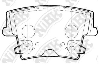 Комплект тормозных колодок NiBK PN0422