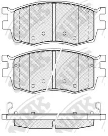 Комплект тормозных колодок NiBK PN0435