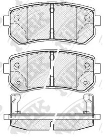 Комплект тормозных колодок NiBK PN0436