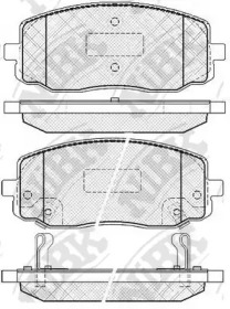 Комплект тормозных колодок NiBK PN0438