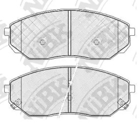 Комплект тормозных колодок NiBK PN0441