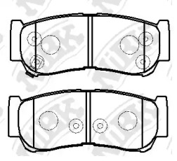 Комплект тормозных колодок NiBK PN0447