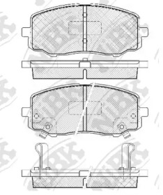 Комплект тормозных колодок NiBK PN0448