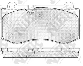 Комплект тормозных колодок NiBK PN0453