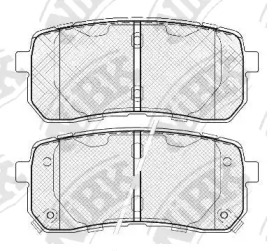 Комплект тормозных колодок NiBK PN0457