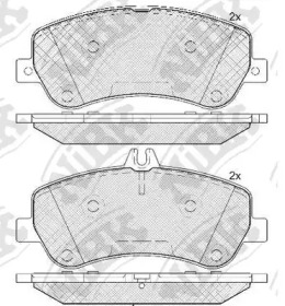 Комплект тормозных колодок NiBK PN0459