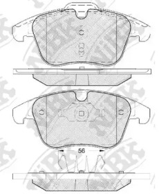 Комплект тормозных колодок NiBK PN0462