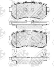 Комплект тормозных колодок NiBK PN0466