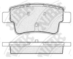 Комплект тормозных колодок NiBK PN0481