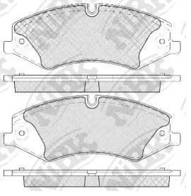 Комплект тормозных колодок NiBK PN0488W