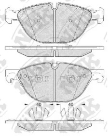 Комплект тормозных колодок NiBK PN0493