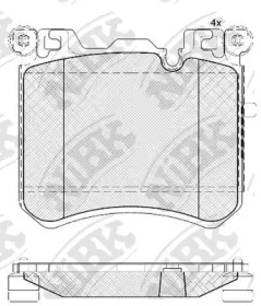 Комплект тормозных колодок NiBK PN0495