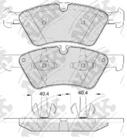 Комплект тормозных колодок NiBK PN0500