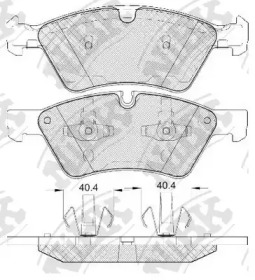 Комплект тормозных колодок NiBK PN0500W