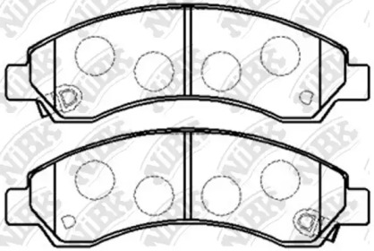 Комплект тормозных колодок NiBK PN0502