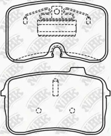 Комплект тормозных колодок NiBK PN0506