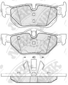 Комплект тормозных колодок NiBK PN0511