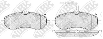Комплект тормозных колодок NiBK PN0531W