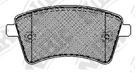 Комплект тормозных колодок NiBK PN0532