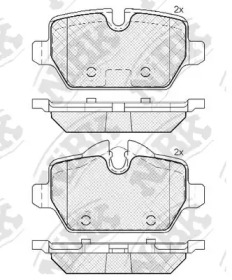Комплект тормозных колодок NiBK PN0549