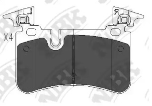 Комплект тормозных колодок NiBK PN0557