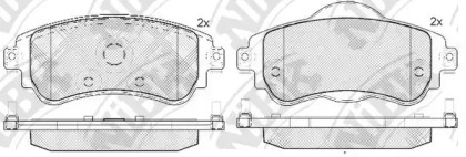 Комплект тормозных колодок NiBK PN0561