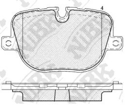 Комплект тормозных колодок NiBK PN0566