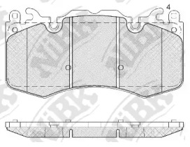Комплект тормозных колодок NiBK PN0567