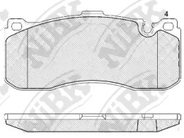 Комплект тормозных колодок NiBK PN0568