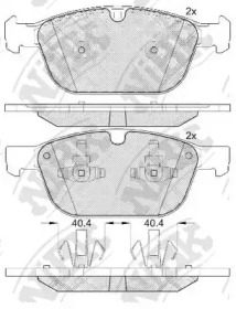 Комплект тормозных колодок NiBK PN0571
