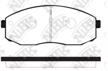 Комплект тормозных колодок NiBK PN0601