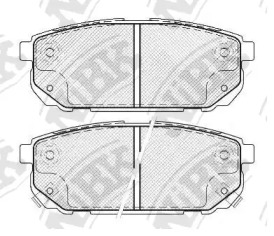 Комплект тормозных колодок NiBK PN0798