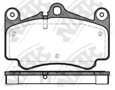 Комплект тормозных колодок NiBK PN0819