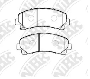 Комплект тормозных колодок NiBK PN0822