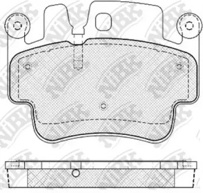 Комплект тормозных колодок NiBK PN0823