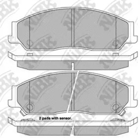 Комплект тормозных колодок NiBK PN0828