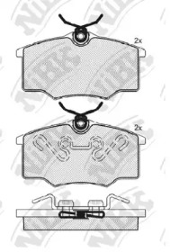 Комплект тормозных колодок NiBK PN0830