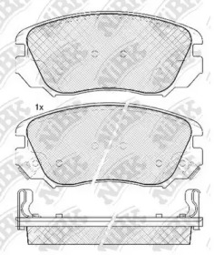 Комплект тормозных колодок NiBK PN0839