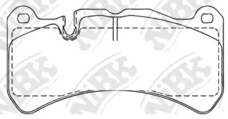 Комплект тормозных колодок NiBK PN0843