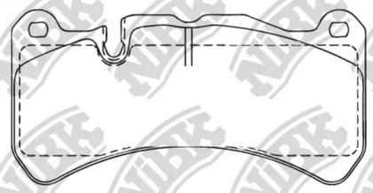 Комплект тормозных колодок (высокопроизв. тормоза) NiBK PN0843S