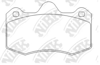 Комплект тормозных колодок NiBK PN0845