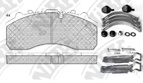 Комплект тормозных колодок NiBK PN0908