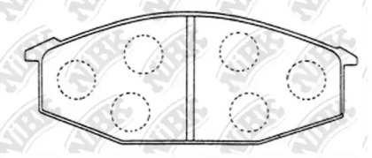 Комплект тормозных колодок NiBK PN1052