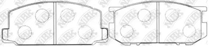 Комплект тормозных колодок NiBK PN1067