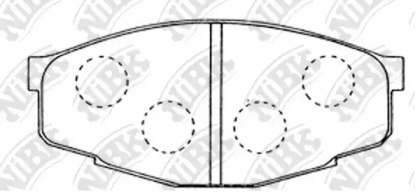 Комплект тормозных колодок NiBK PN1071